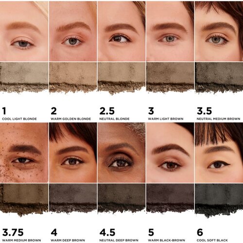 Benefit Goof Proof Brow Powder vodoodporno senčilo za obrvi 1.9 g Odtenek 5 warm black-brown Slike