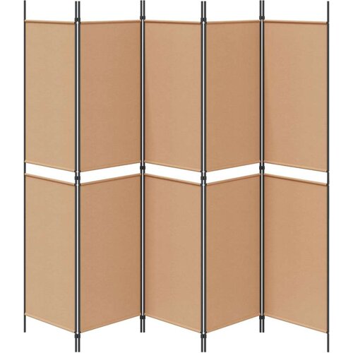 5-Panelni Pregrađivač Bež 250 x 200 cm Tkanina - Bež 250 x 200 cm Slike
