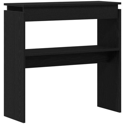 VidaXL Konzolni stol Crni hrast Drvo 80 x 30 x 80 cm Slike