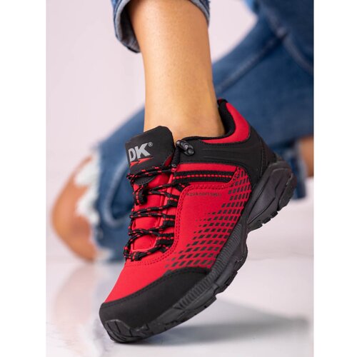 DK Women&amp;#039;s trekking shoes on a thick sole red Slike