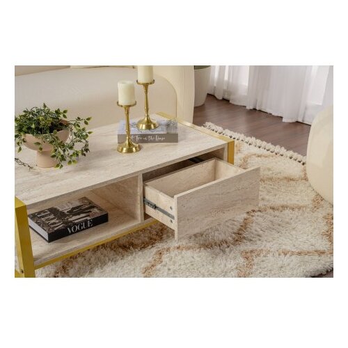 Hanah home haldizen - gold, marble goldmarble coffee table Cene
