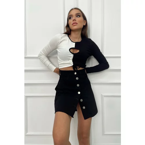 Trend Alaçatı Stili Skirt - Black - Mini