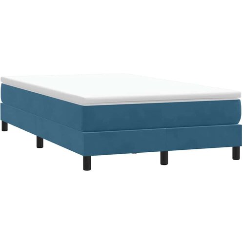 Box spring postelja brez vzmetnico temno modra 120x210 cm žamet, (21790995) Cene