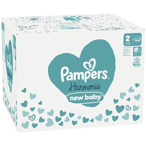 Pampers plenice Harmonie mesečno pakiranje S2 New Baby, 4-8 kg, 204 kos Cene