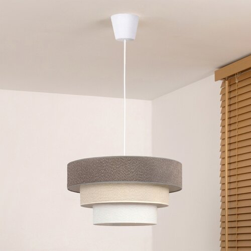  Brilagi - Visilica na sajli LUNETA 1xE27/60W/230V prečnik 40 cm siva/krem/bela Slike