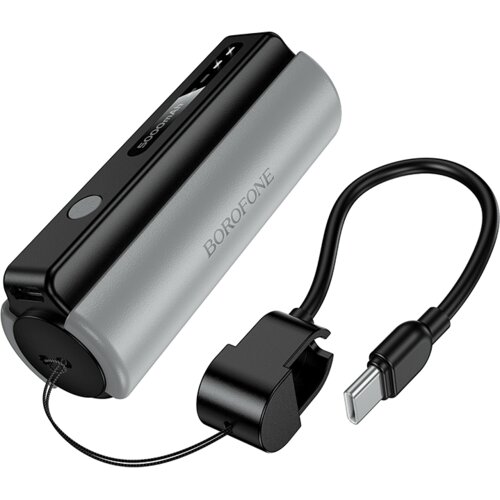Power Bank 5000mAh Borofone Star sa Type C kabelom i svjetiljkom Slike