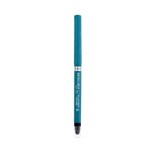 L&amp;acute;Or&amp;eacute;al Paris Infaillible Grip 36H Gel Automatic Eye Liner dolgoobstojen gel svinčnik za oči 1.2 g odtenek 007 Turquoise Faux Fur Slike