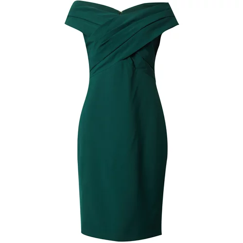 Polo Ralph Lauren Koktel haljina 'IRENE' tamno zelena
