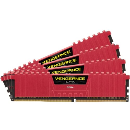 Corsair DDR4 64GB 2133MHz vengeance lpx red CL13 KIT4 Slike