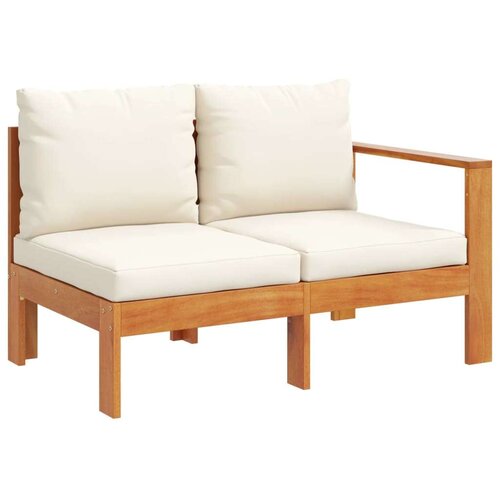 VidaXL 5-dijelna set vrtnih sofa od masivnog drva bagrema s jastucima Slike