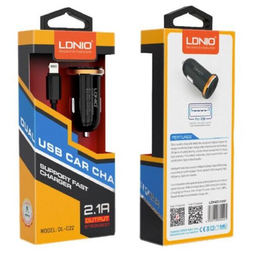 Ldnio Auto punjac C22Q 27W PD Type C + Type iPhone kabal Cene