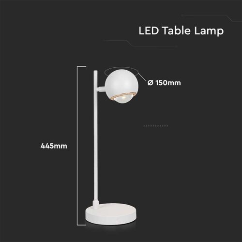  LED stona lampa LED/5W/230V 3000K bela Slike