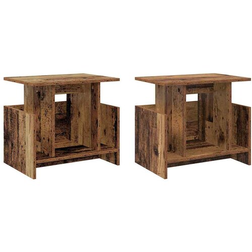 vidaXL TV stojalo 2 pcs Star les 50 x 35 x 45 cm Konstruiran les, (5000132791) Cene