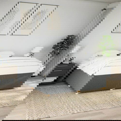 vidaXL Okvir za krevet bez madraca tamnosivi 200x200 cm od tkanine Cene