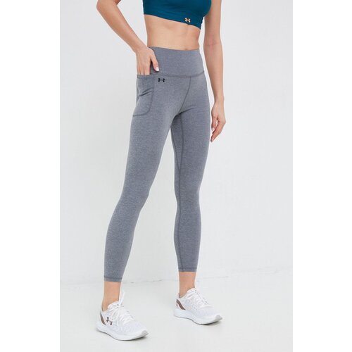 Under Armour Tajice za trening Motion Hthr za žene, boja: crna, melanž Slike