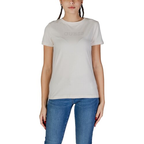 Guess Majice s kratkimi rokavi BRIANA SS V3BI11 J1314 Bela Cene