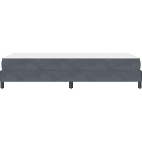  Krevet s opruga kutije Tamno siva 80 x 220 cm tkanina Slike