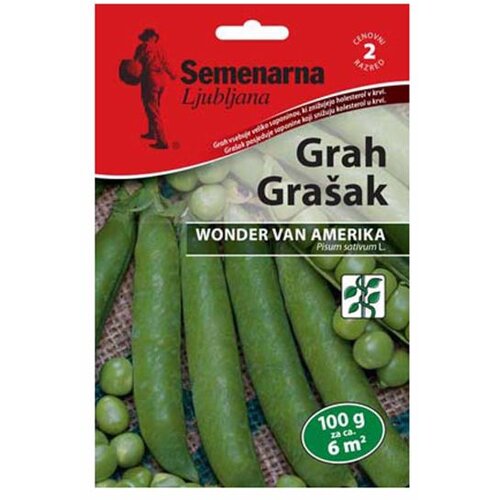 Semenarna STROČNICA GRAH ČUDO AMERIKE 100 G Cene