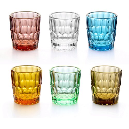 guzzini VANITY Set of 6 Glass Shot Glasses Assorted colors Cijene