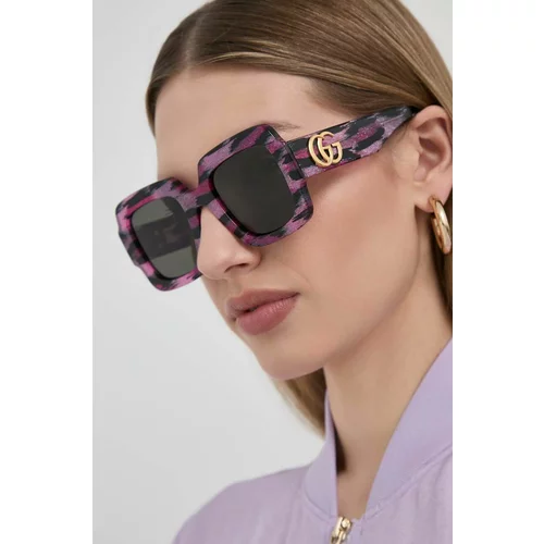 Gucci Sončna očala ženski, vijolična barva