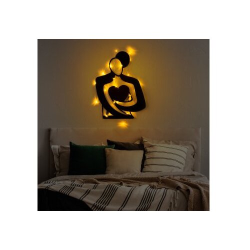 Wallity zidna dekoracija Hug 117, 70x52cm, Crna Cene
