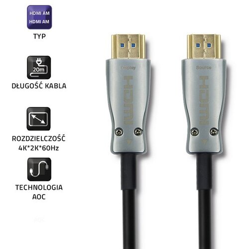 Qoltec 50474 HDMI cable v.2.0 A male | A male | AOC | 30m Cijene