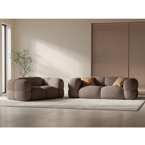 Cosmopolitan Design Rjava sedežna garnitura 210 cm Loretto &amp;ndash; Slike