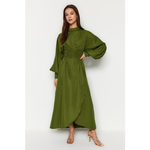 Trendyol Green Fitted Jacquard Satin Floral Woven Cijene