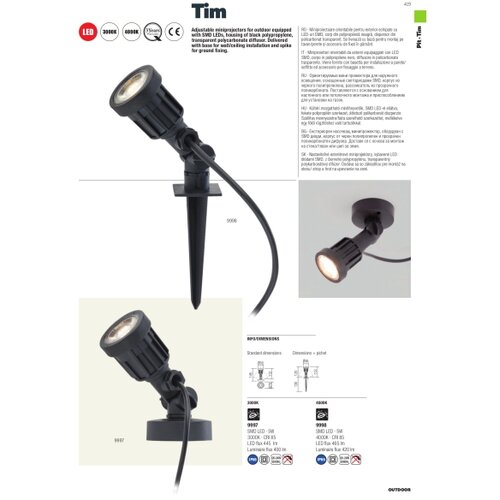  Redo 9997 - Spolja&amp;scaron;nja LED svetiljka TIM LED/5W/230V IP65 Slike