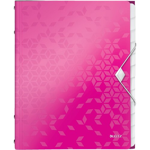 Leitz mapa WOW, DIN A4, PP, 12 predelkov, roza metalik, (21651592) Slike