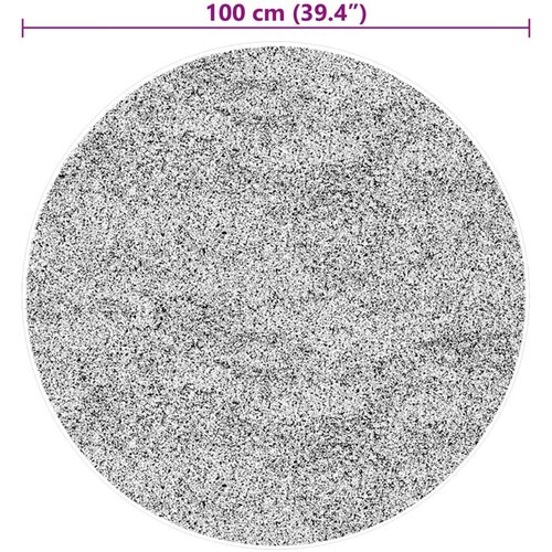  Tepih HUARTE kratkih vlakana mekani i perivi zeleni &amp;Oslash; 100 cm Slike