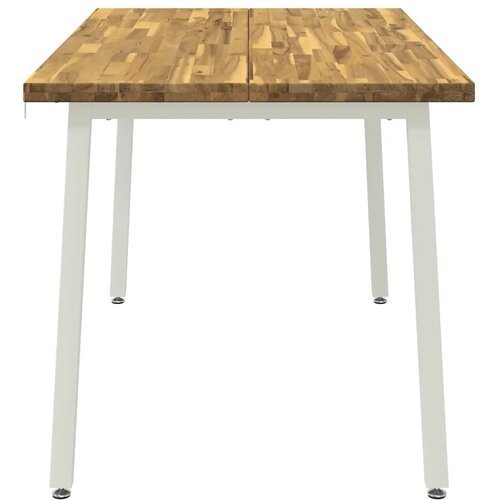  140 x 70 x 75 cm Čvrsto drvo akacije Prirodna i kava Pravokutni - Prirodno kava 140 x 70 x 75 cm Četvrtasto Slike
