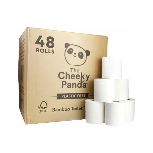 Cheeky Panda veliko pakiranje toaletnog papira - 48 rola x 200 listova