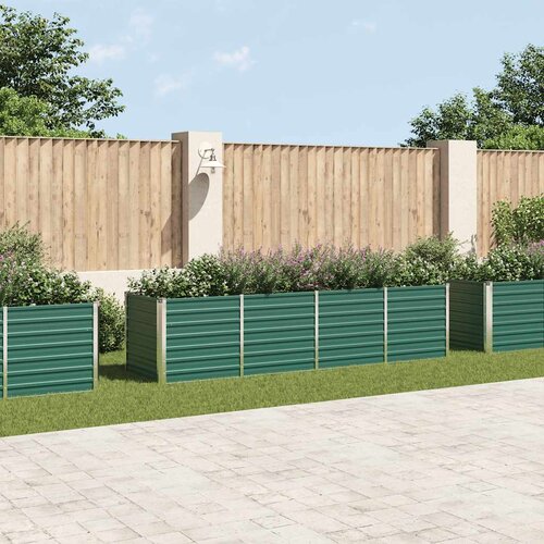 Furnova Visoka greda iz pocinkanega jekla 320x80x77 cm zelene barve, (21921072) Slike
