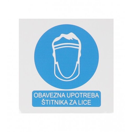 Master Naljepnica OBAVEZNA ZAŠTITA LICA 10x10cm M50867 Cijene