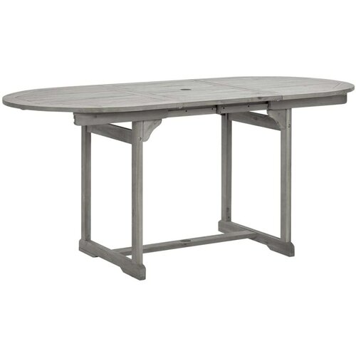 vidaXL vrtna jedilna miza (120-170)x80x75 cm trden akacijev les Cene