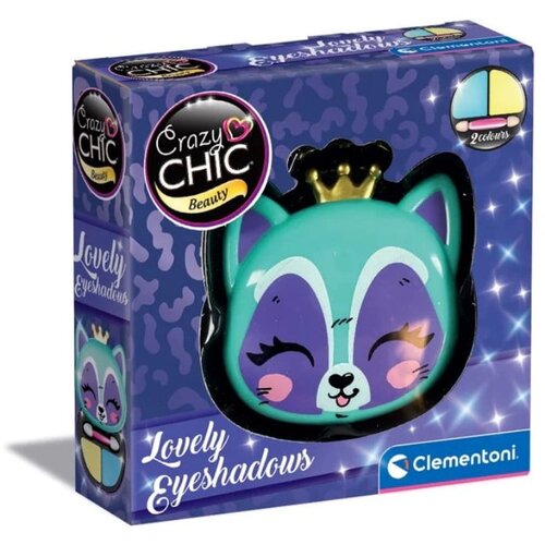 Clementoni Sjene za oči Raccoon Queen CC Lovely CL18818, Plava Cijene