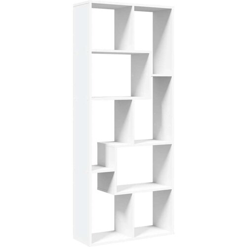 VidaXL Sobna pregrada / regal za knjige bijeli 67x25x161,5 cm drveni Slike