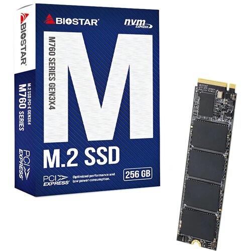 Biostar 256GB SSD M.2, NVMe PCI-E Gen3x 4, 2280 M.2, R/W: 2800 MB/s 1150 MB/s Cijene