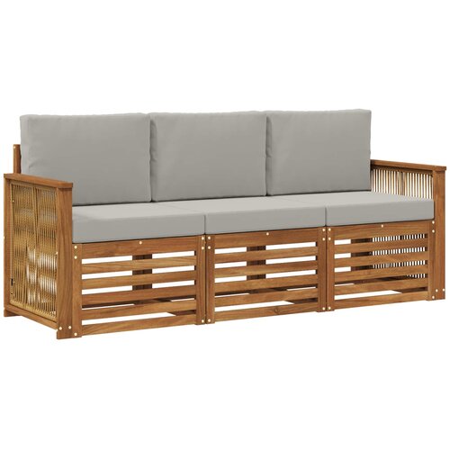  Setovi sofa 3 kom. Čvrsto drvo akacije Slike