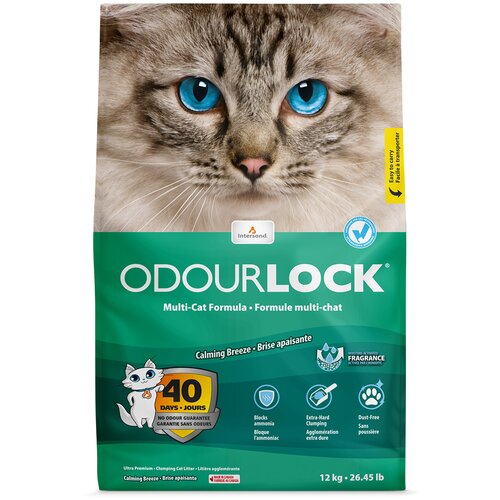 OdourLock Calming Breeze mačji pesek - 2 x 12 kg Cene