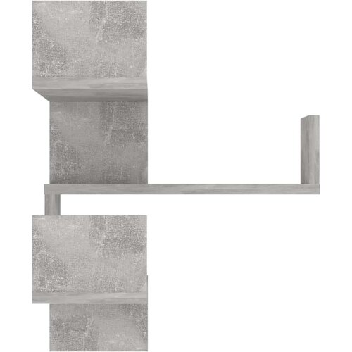 VidaXL Stenske kotne police 2 kosa betonsko sive 40x40x50cm iverna pl., (20620346) Slike
