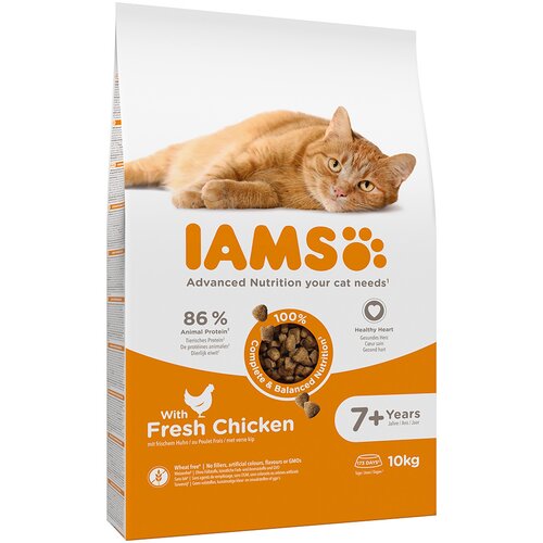 IAMS Advanced Nutrition Senior Cat s pi&scaron;čancem - Varčno pakiranje: 2 x 10 kg Cijene