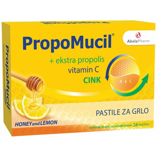 ABELA propoMucil® pastile med i limun, 24 pastile Slike