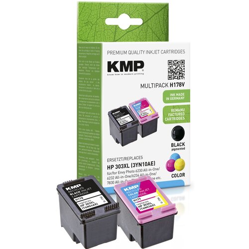 KMP H178V Promo Pack BK/Color comp. with HP 3YN10AE Slike