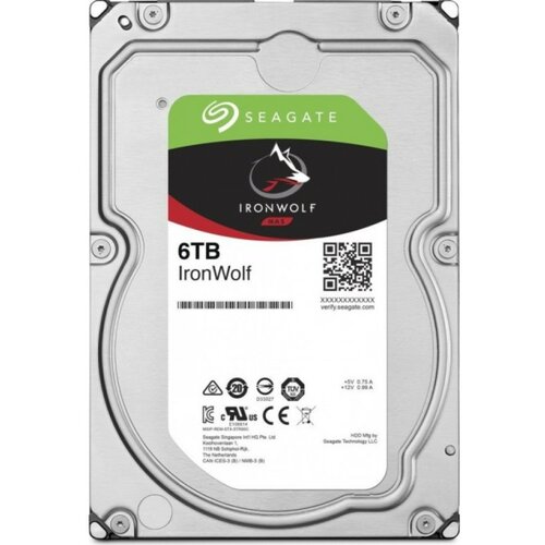 HDD Seagate 6TB ST6000VN001 3.5 5900 256M IronWolf VN001 Slike
