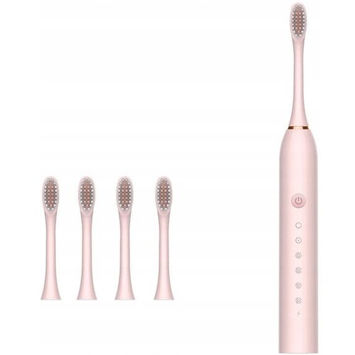 VERKGROUP VERK GROUP x3 akumulatorska sonična zobna krtačka + 4 konice roza X3PINK Cene