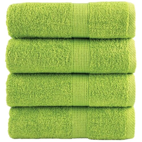 Premium ručnici za goste SOLUND 4 kom. zelene boje jabuke 30x50 cm 600 g/m&sup2; - Jabukova zelena 30 x 50 cm 4 Cijene