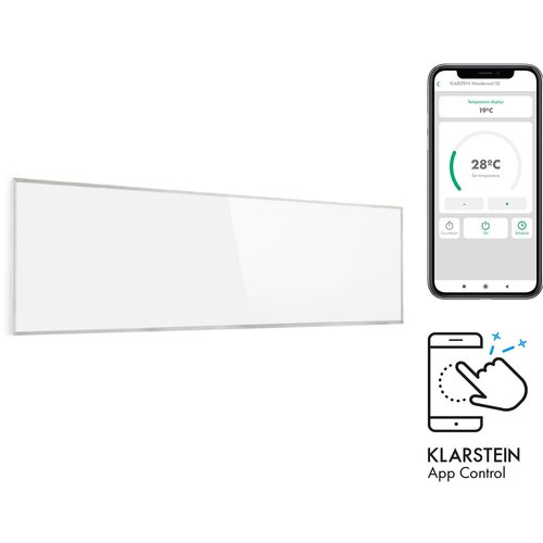 Klarstein Wonderwall Smart, infrapanel, infracrvena grijalica, 30 x 100 cm, 300W, tjedni timer, IP24, bijela Cijene