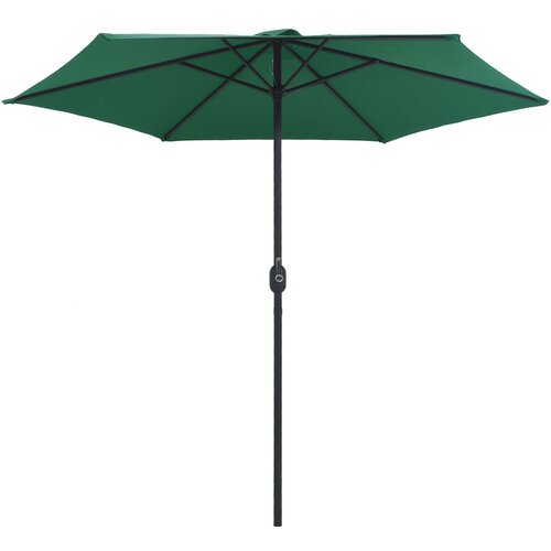  Vrtni suncobran s aluminijskim stupom 270 x 246 cm zeleni Slike